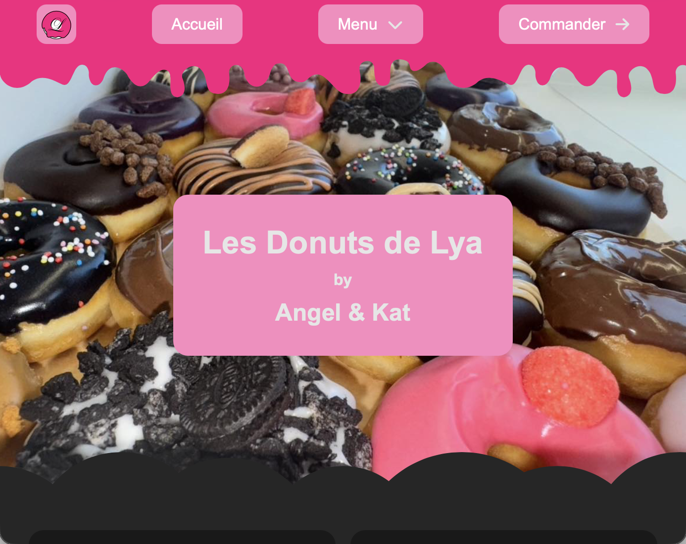 Preview of the website 'Les Donuts de Lya'